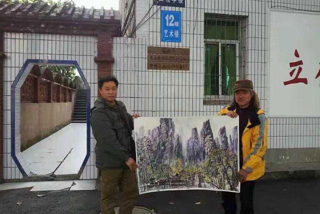 走进大西南——杨国志教授赠画