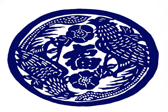 蓝印花布